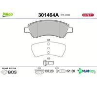 VALEO FRONT DISC BRAKE BRAKE PAD SET 301464A FOR CITROËN PEUGEOT DS