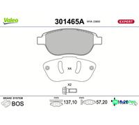 VALEO FRONT DISC BRAKE BRAKE PAD SET 301465A FOR CITROËN PEUGEOT