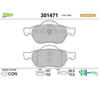 VALEO FRONT DISC BRAKE BRAKE PAD SET 301471 FOR RENAULT