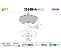 VALEO FRONT DISC BRAKE BRAKE PAD SET 301484A FOR AUDI VW