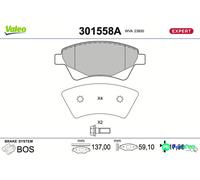 VALEO FRONT DISC BRAKE BRAKE PAD SET 301558A FOR RENAULT