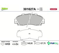 BRAKE PAD SET DISC BRAKE 301627A FOR ACURA HONDA C30A4/C30A3 3.0L C27A1 2.7L