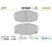 VALEO FRONT DISC BRAKE BRAKE PAD SET 301842