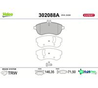 VALEO 302088A Brake pad set