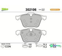 VALEO FRONT DISC BRAKE BRAKE PAD SET 302106 FOR FORD VOLVO
