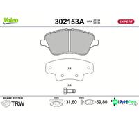 VALEO FRONT DISC BRAKE BRAKE PAD SET 302153A FOR FORD