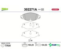 VALEO FRONT DISC BRAKE BRAKE PAD SET 302271A FOR VW
