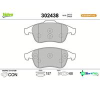VALEO FRONT DISC BRAKE BRAKE PAD SET 302438 FOR RENAULT