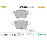 VALEO FRONT DISC BRAKE BRAKE PAD SET 302440 FOR AUDI