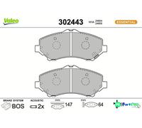 VALEO FRONT DISC BRAKE BRAKE PAD SET 302443 FOR FIAT VW JEEP