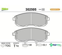 VALEO FRONT DISC BRAKE BRAKE PAD SET 302505