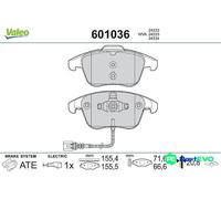 VALEO FRONT DISC BRAKE BRAKE PAD SET 601036 FOR AUDI SEAT VW