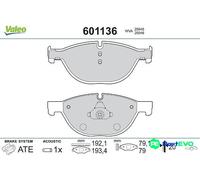 VALEO FRONT DISC BRAKE BRAKE PAD SET 601136 FOR BMW