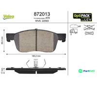 VALEO FRONT DISC BRAKE BRAKE PAD SET 872013