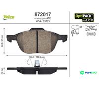 VALEO FRONT DISC BRAKE BRAKE PAD SET 872017