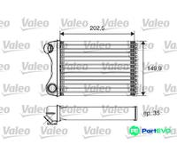 VALEO FRONT INTERIOR HEATING HEAT EXCHANGER 812211 FOR FIAT