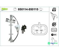 VALEO FRONT LEFT WINDOW REGULATOR 850114 FOR FORD