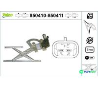 VALEO FRONT LEFT WINDOW REGULATOR 850410 FOR TOYOTA