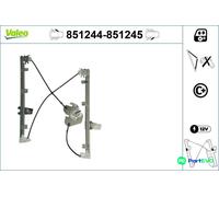 VALEO FRONT LEFT WINDOW REGULATOR 851244 FOR RENAULT