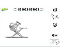 VALEO Front N/S Window Regulator Fits RENAULT Gran Megane 2008-