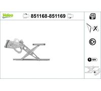 VALEO Front N/S Window Regulator Fits RENAULT Grand Scenic 2009-