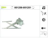 VALEO Front N/S Window Regulator Fits TOYOTA Rav 4 2000-2005