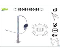 VALEO Front N/S Window Regulator + Motor Fits IVECO Daily 1998-