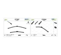 Valeo 577897 Silencio VF897 Front Wiper Blade Set Spoiler 680mm 500mm 27" 20"