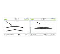 Valeo Front & Rear Wiper Blade Set fits Dacia Jogger 2021 on 1.0