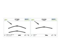 Valeo Front & Rear Wiper Blade Set fits Ford Mondeo V 2014-2022 1.0 1.5 1.6 2.0