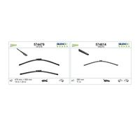 Valeo Silencio Kit of 2 Wiper Blades VF379 - Front - 475 mm / 500 mm | Flat Blades, Original Equipment Replacement, 574479
