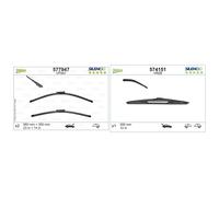 Valeo Front & Rear Wiper Blade Set fits Nissan Juke 2010-2019 1.2 1.5 1.6
