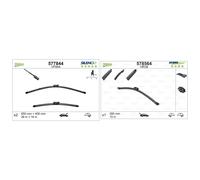 Valeo Front & Rear Wiper Blade Set fits Seat Leon Sc 2013-2018