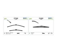 Valeo Front & Rear Wiper Blade Set fits Toyota Avensis 2008-2018 1.6 1.8 2.0 2.2