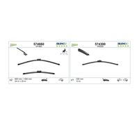 Valeo Front & Rear Wiper Blade Set fits VW Tiguan 2007-2018 1.4 2.0