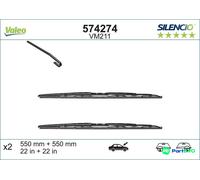 VALEO FRONT WIPER BLADE 574274 FOR AUDI