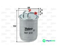 VALEO FUEL FILTER 587510 FOR AUDI SEAT SKODA VW