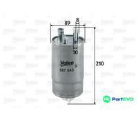 VALEO FUEL FILTER 587543 FOR FIAT FORD