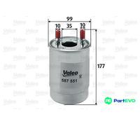 VALEO FUEL FILTER 587551 FOR RENAULT