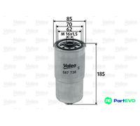 VALEO FUEL FILTER 587736 FOR FIAT KIA