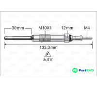 VALEO GLOW PLUG 345243 FOR HYUNDAI KIA