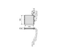 Valeo 811511 Interior Heating Heat Exchanger Heater Aluminium 185.7mm 175mm 26mm