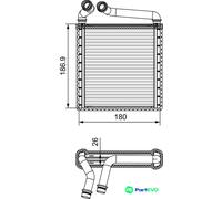VALEO INTERIOR HEATING HEAT EXCHANGER 811500 FOR SKODA VW