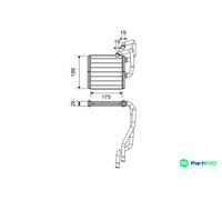 VALEO INTERIOR HEATING HEAT EXCHANGER 811511 FOR NISSAN