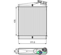 VALEO INTERIOR HEATING HEAT EXCHANGER 811512 FOR VOLVO LAND ROVER