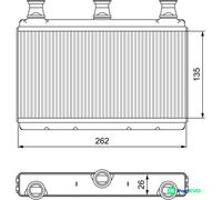 VALEO INTERIOR HEATING HEAT EXCHANGER 811537 FOR BMW