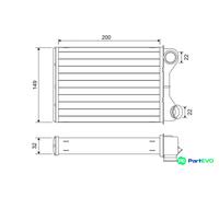 VALEO INTERIOR HEATING HEAT EXCHANGER 811569 FOR FIAT