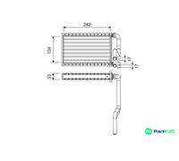 VALEO INTERIOR HEATING HEAT EXCHANGER 811578 FOR HONDA