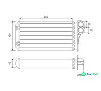 VALEO INTERIOR HEATING HEAT EXCHANGER 812221 FOR CITROËN PEUGEOT