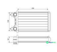 VALEO INTERIOR HEATING HEAT EXCHANGER 812255 FOR AUDI
